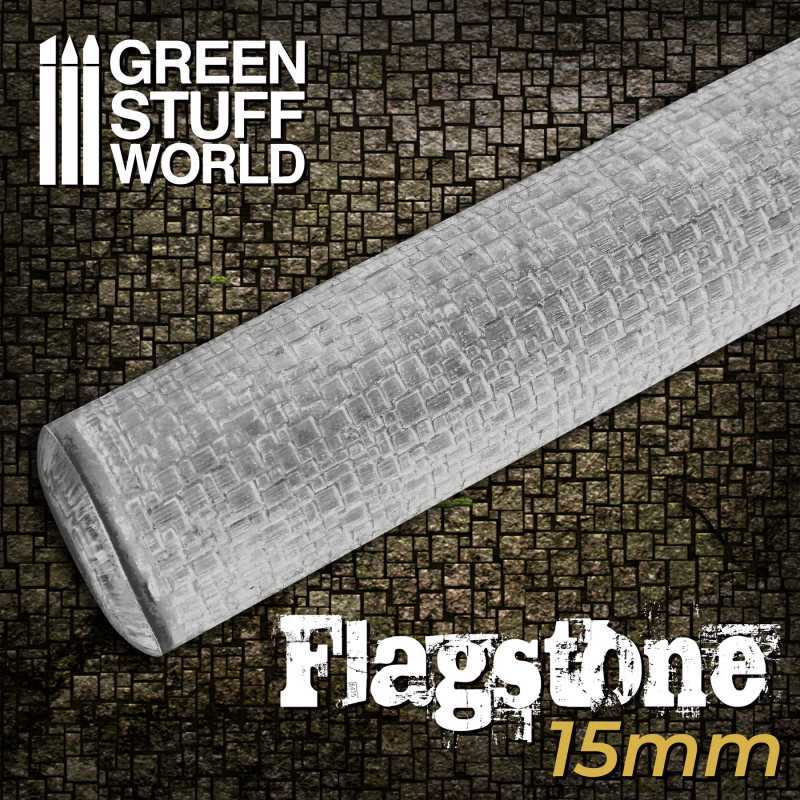 Green Stuff Rolling Pin Flagstone 15mm GSW2950