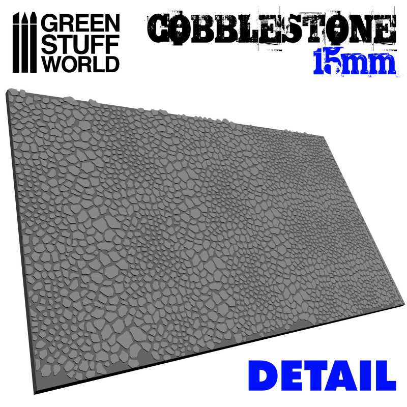 Green Stuff Rolling Pin Cobblestone 15mm GSW1625 - Afbeelding 2