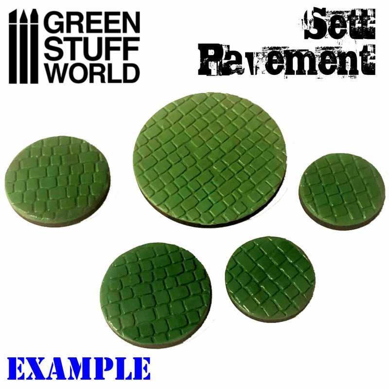 Green Stuff Rolling Pin Sett Pavement GSW1994 - Afbeelding 2
