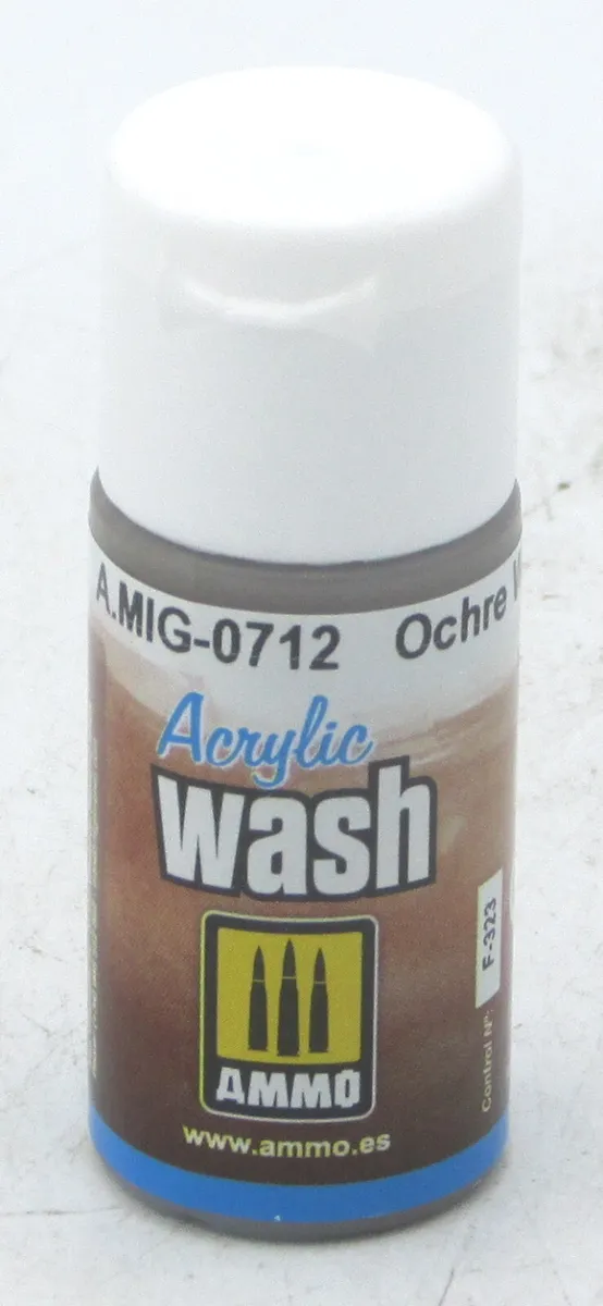 Ammo Mig Acrylic Wash Ochre Wash 15ml MIG-0712