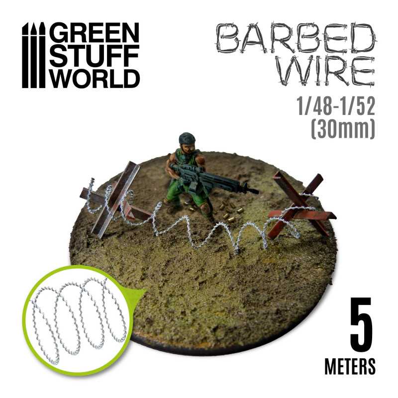 Green Stuff Simulated BARBED WIRE 5 Meter GSW11031 - Afbeelding 2