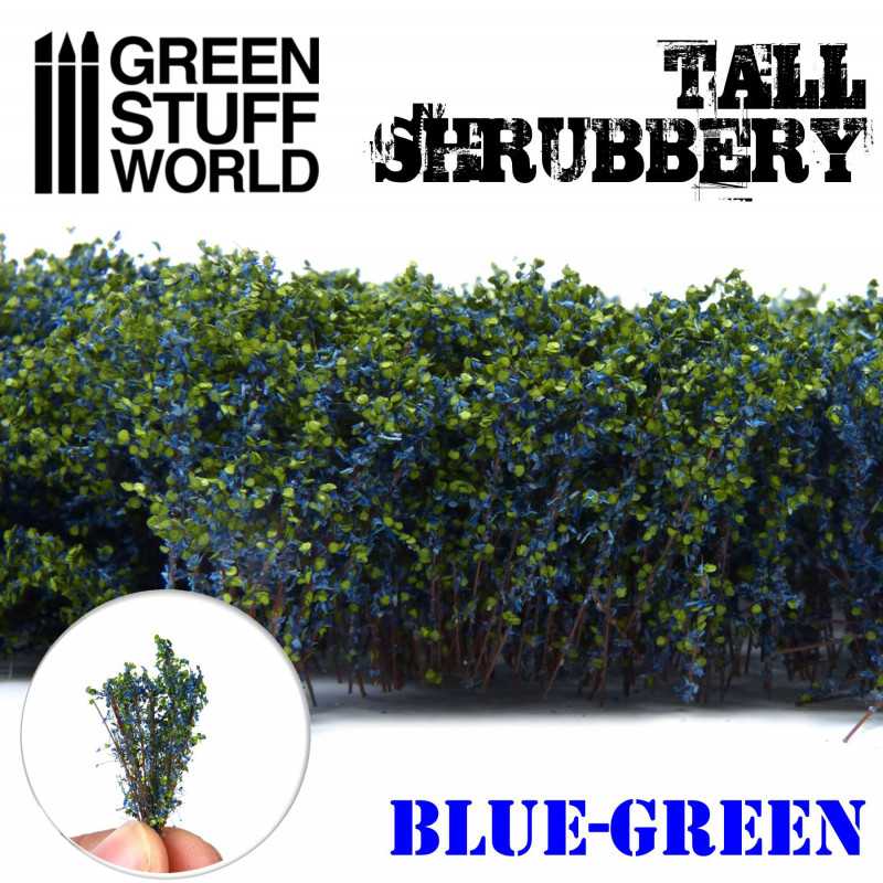 Green Stuff Tall Shrubbery BLUE/GREEN GSW9928 - Afbeelding 3