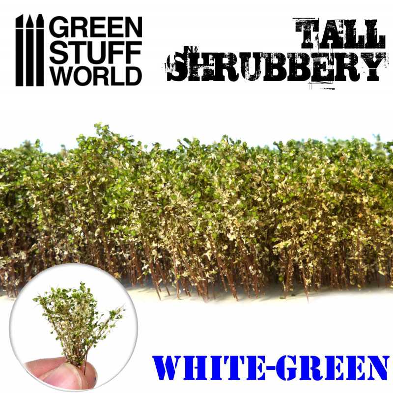 Green Stuff Tall Schrubbery WHITE/GREEN GSW9927 - Afbeelding 3