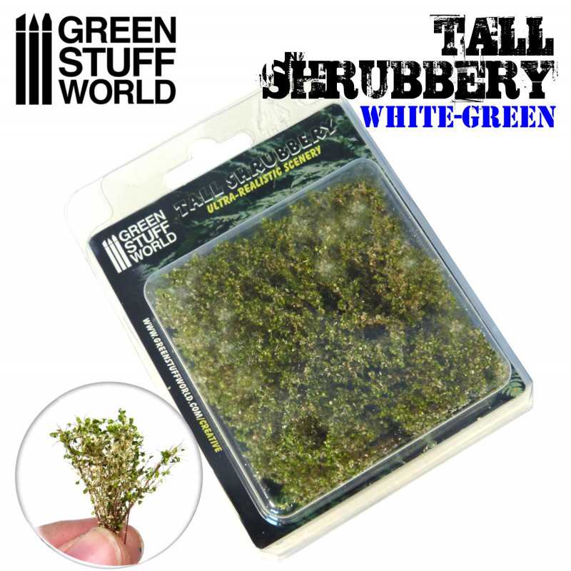 Green Stuff Tall Schrubbery WHITE/GREEN GSW9927