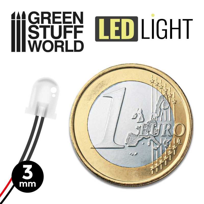 Green Stuff Warm White LED Lights 3mm ( 10 stuks ) GSW3822 - Afbeelding 2