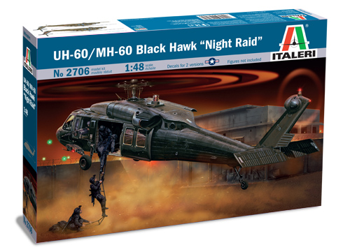 Italeri 1:48 UH-60/ MH-60 Black Hawk Night Raid IT2706