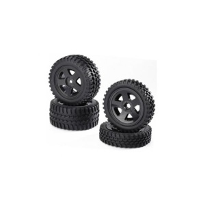 Carson 1:10 Terreinbanden Zwart 4 stuks C900027
