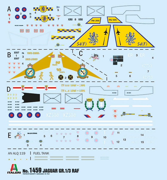 Italeri 1:72 Jaguar GR.1/GR.3 R.A.F. IT1459 - Afbeelding 2