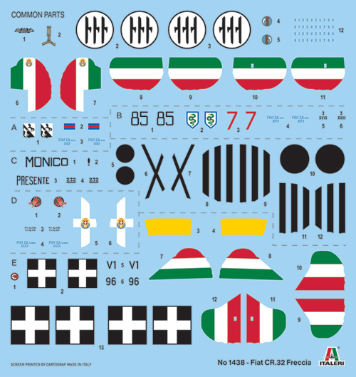 Italeri 1:72 CR.32 Freccia IT1438 - Afbeelding 5