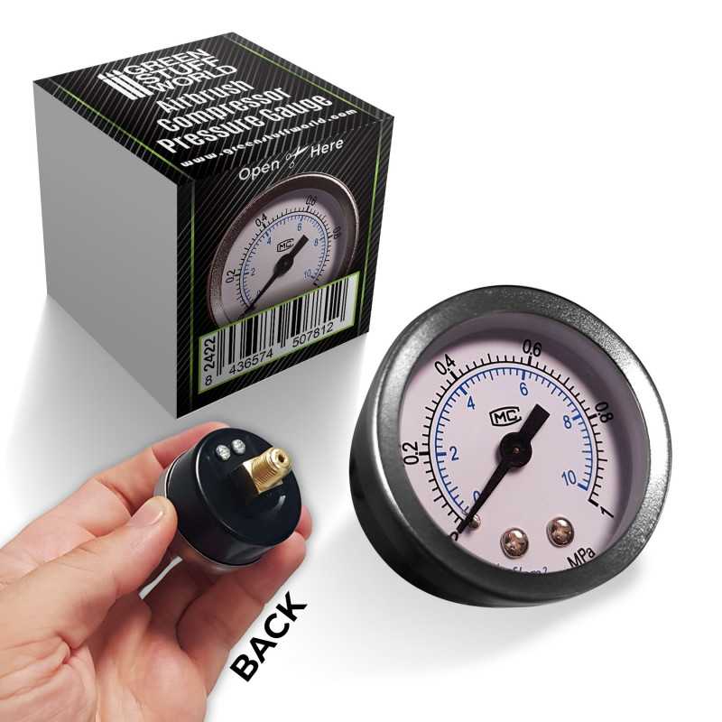 Green Stuff Airbrush Compressor Pressure Gauge GSW2422