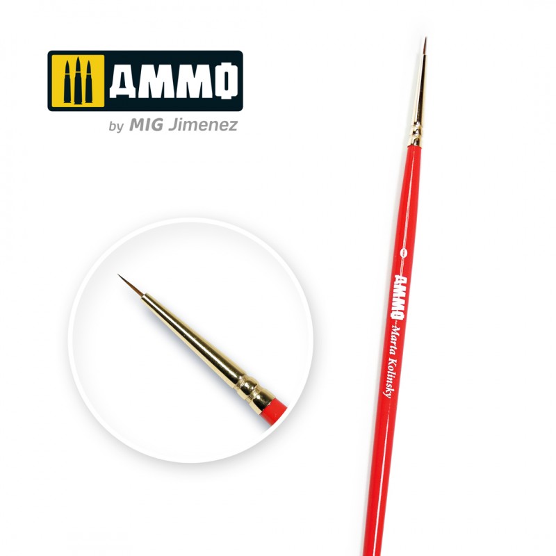 Ammo Mig-Martha Kolinsky Sable Brush #00 MIG8709