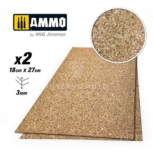 Ammo Mig Create Cork Medium Grain 3mm ( 2 ) MIG8840