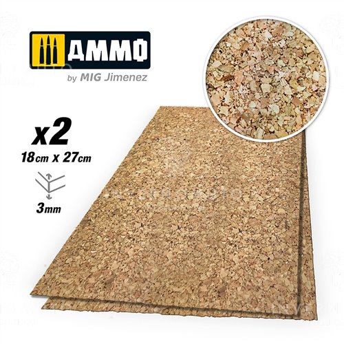 Ammo Mig Create Cork Thick Grain 3mm ( 2 ) MIG8843