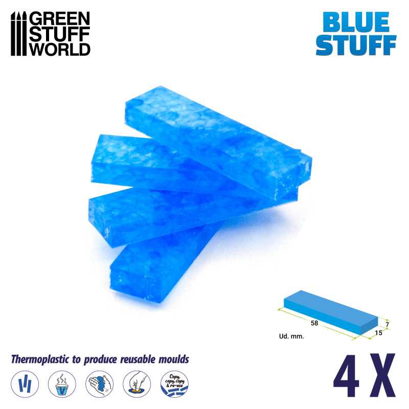 Green Stuff Blue Stuff Molds 4 Bars GSW9015 - Afbeelding 2