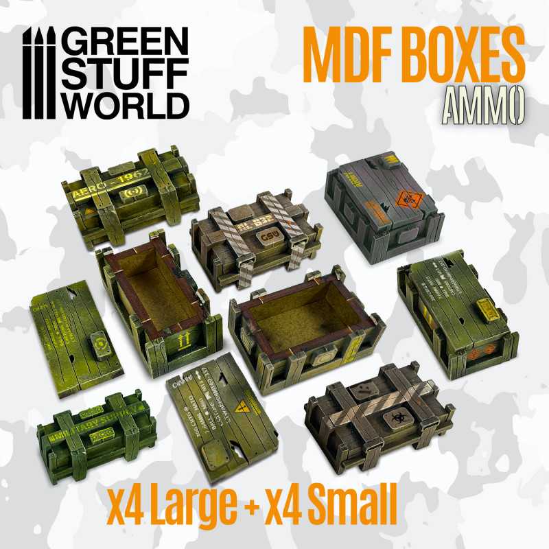 Green Stuff Rectangular Wooden MDF Boxes GSW11654 - Afbeelding 2