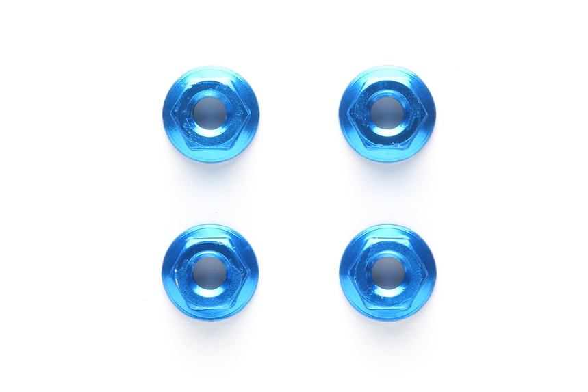 Tamiya 4mm Alu. Serrated Wheel Nut ( 4pcs ) TAM42143