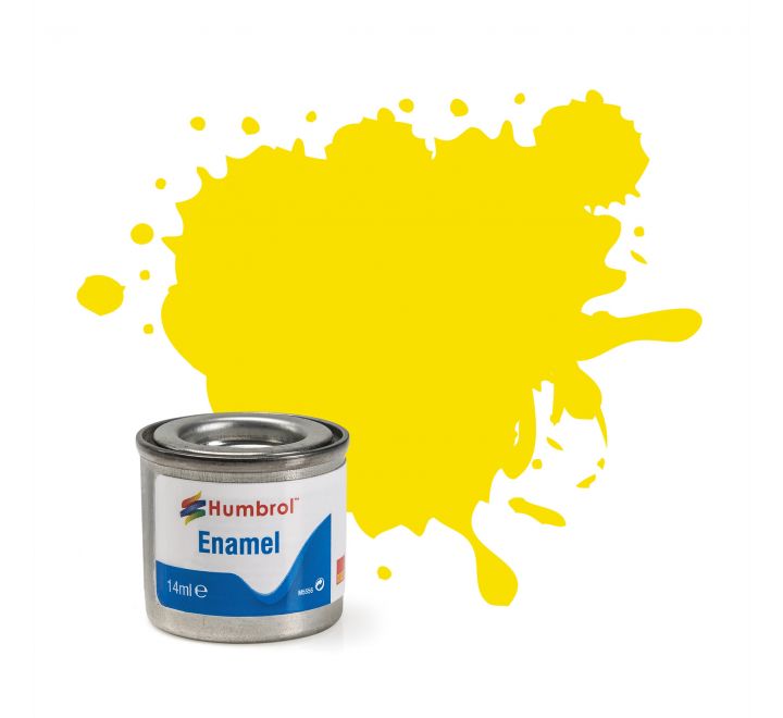 Humbrol Enamel Paint #99 Lemon Matt 14ml HAA1095