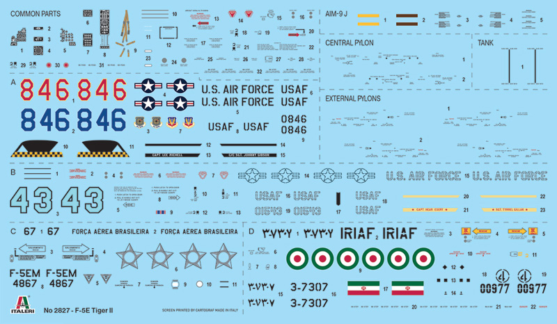 Italeri 1:48 F-5E Tiger II IT2827 - Afbeelding 6