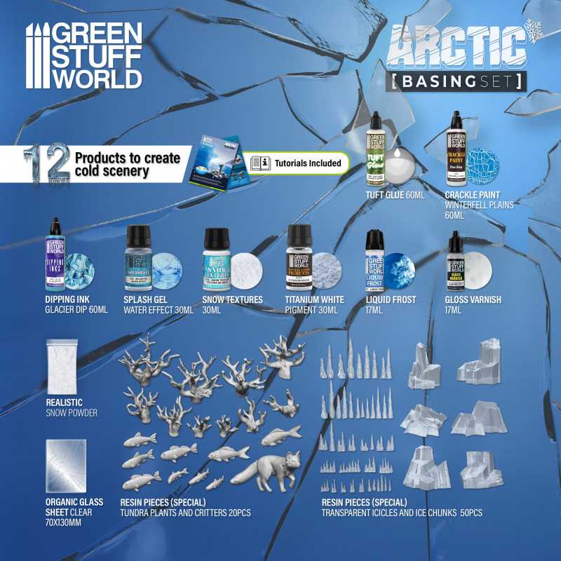 Green Stuff Artic Basing Set GSW11638 - Afbeelding 3