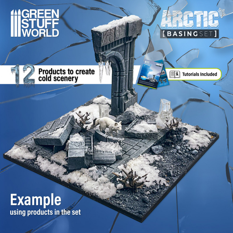 Green Stuff Artic Basing Set GSW11638 - Afbeelding 2