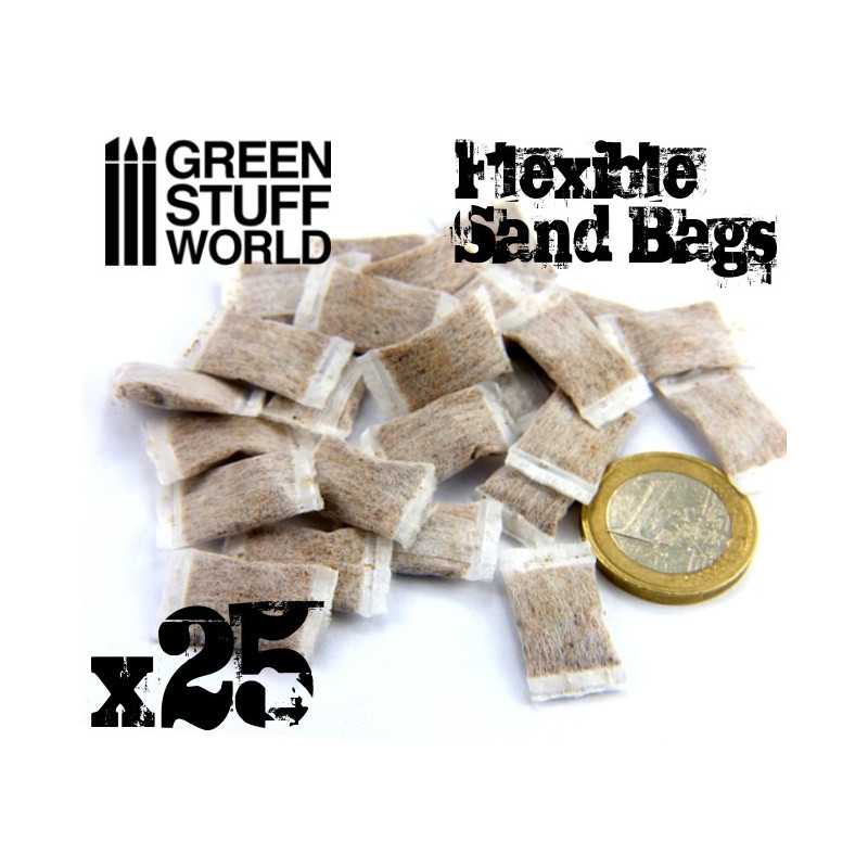 Green Stuff Flexible Sand Bags 25 pcs GSW9215 - Afbeelding 3