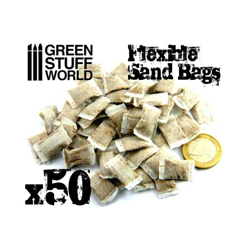 Green Stuff Flexible Sandbags 50pcs GSW9216 - Afbeelding 3
