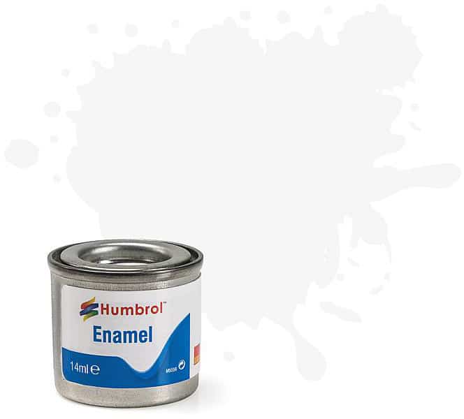 Humbrol Enamel Paint #34 White Matt 14ml HAA0374