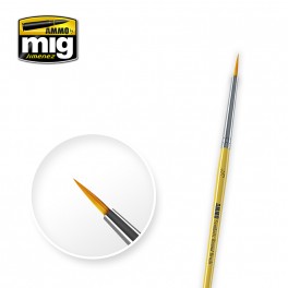 Ammo Mig Synthetic Round Brush 3/0 MIG8611