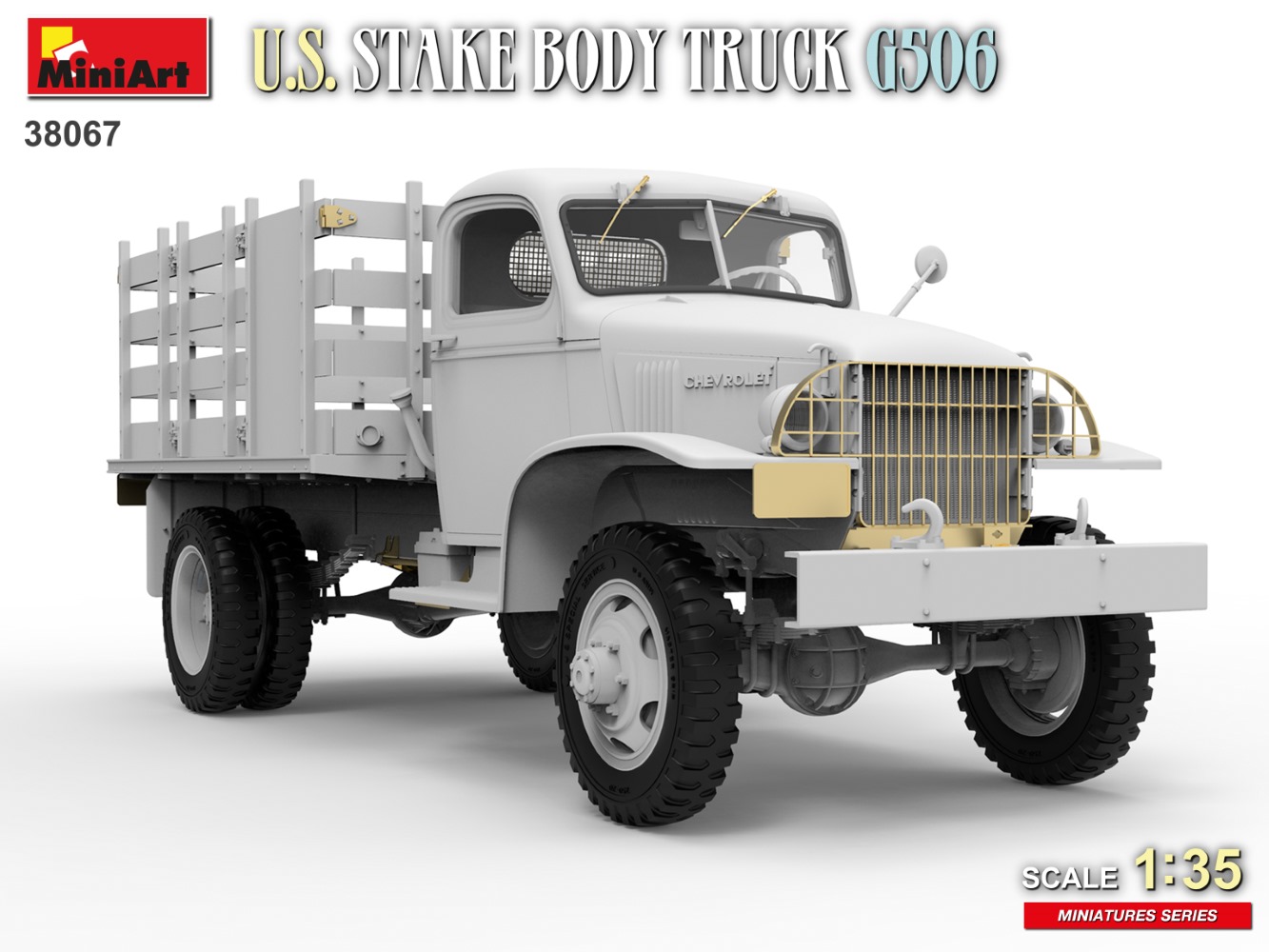 MiniArt 1:35 U.S. Stake Body Truck G506 MA38067 - Afbeelding 2