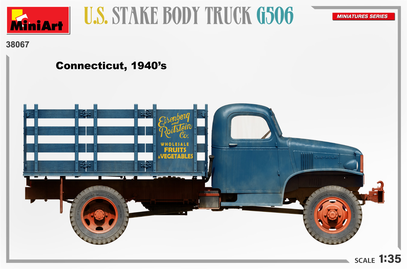 MiniArt 1:35 U.S. Stake Body Truck G506 MA38067 - Afbeelding 6