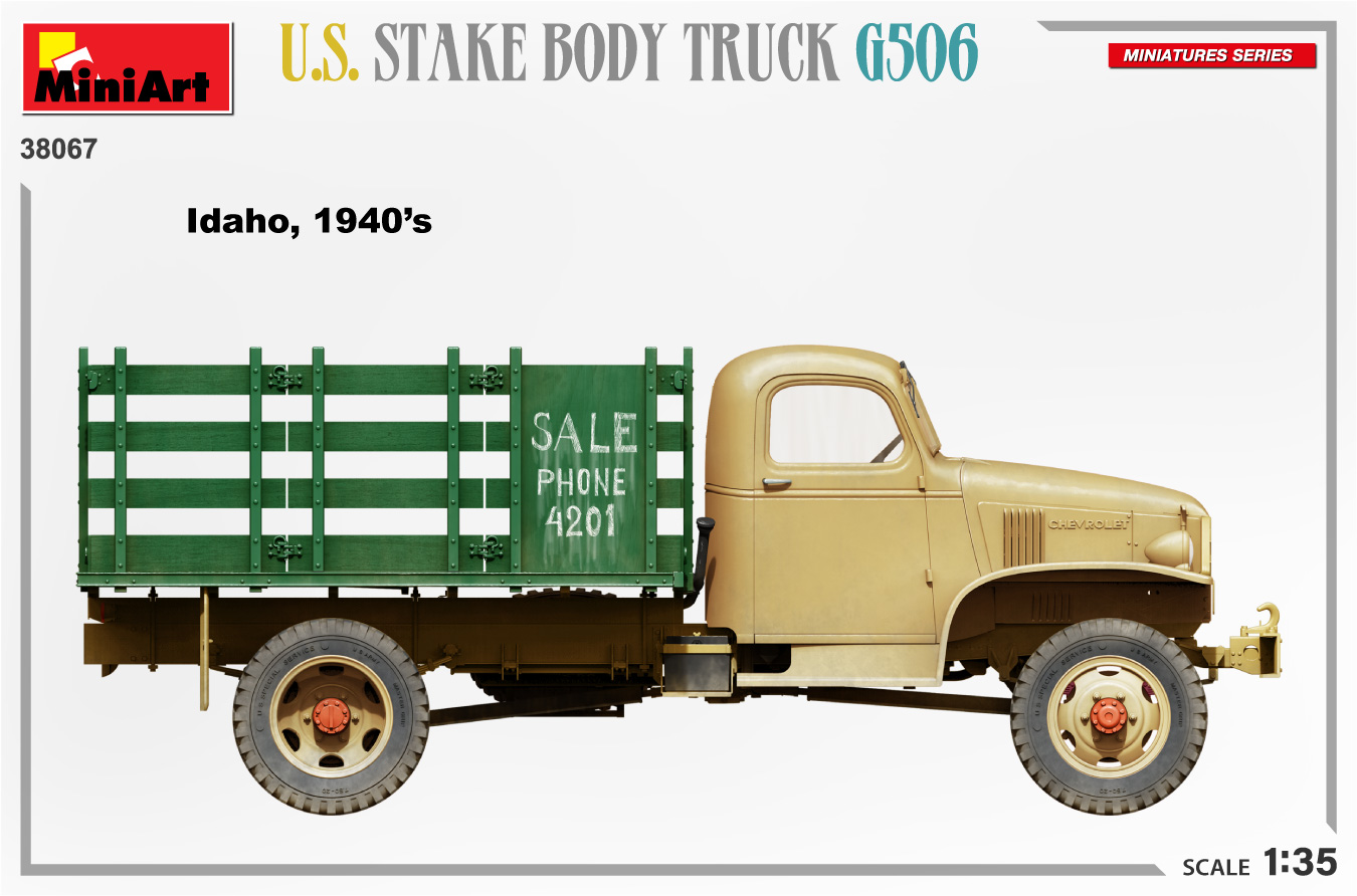 MiniArt 1:35 U.S. Stake Body Truck G506 MA38067 - Afbeelding 5