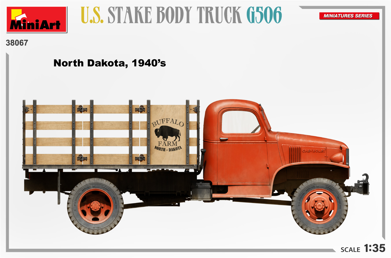 MiniArt 1:35 U.S. Stake Body Truck G506 MA38067 - Afbeelding 4