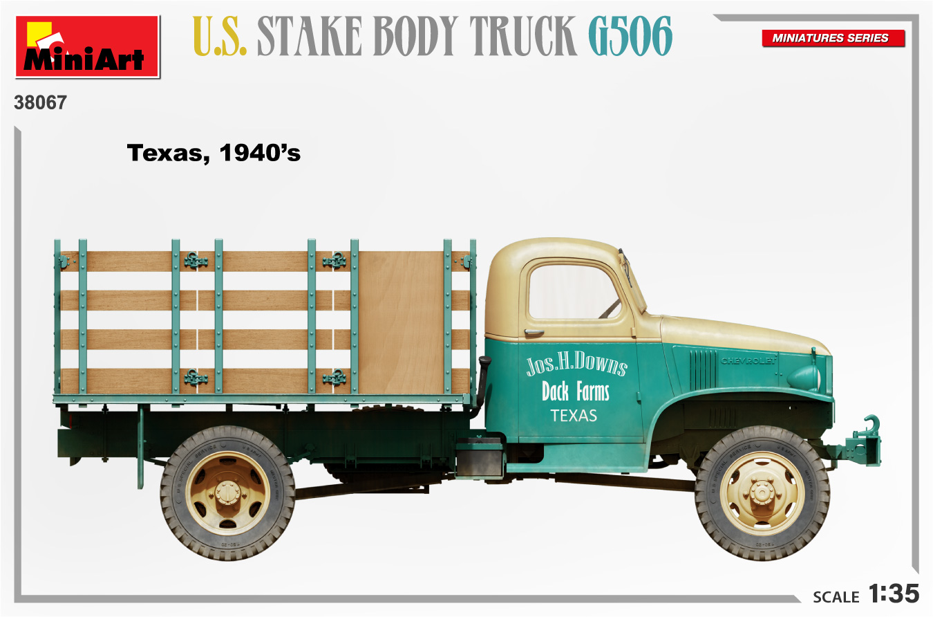 MiniArt 1:35 U.S. Stake Body Truck G506 MA38067 - Afbeelding 3