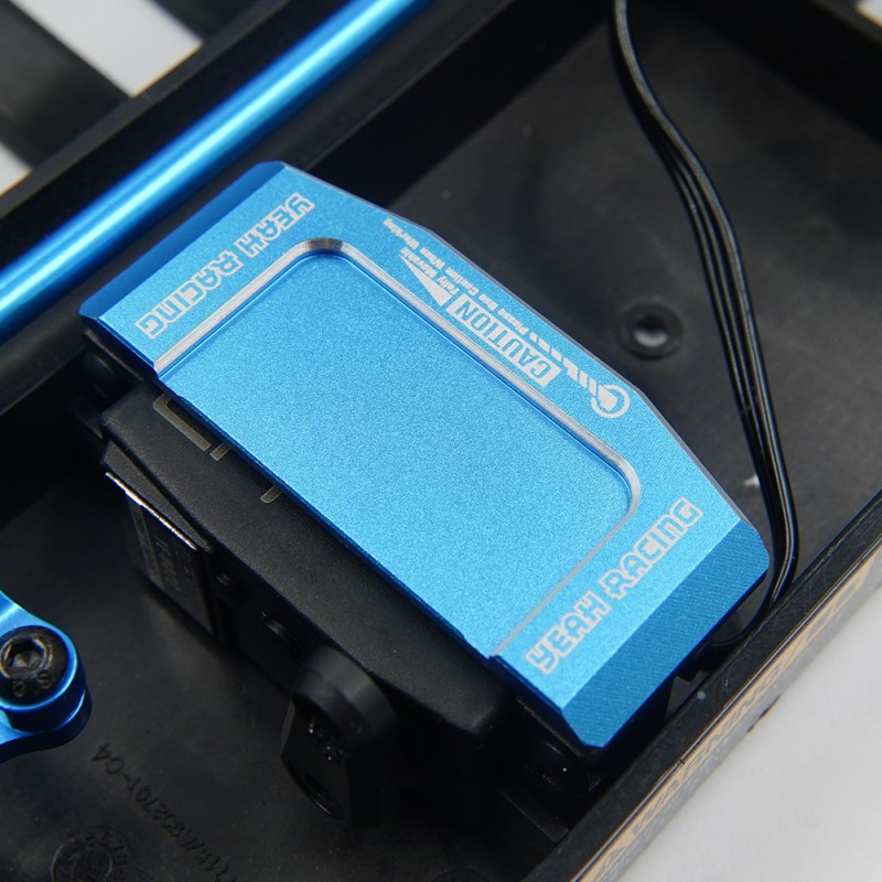 Yeah Racing Alu. Servo Mount for Tamiya TT01/TT01E/TT01D TATT-058BU - Afbeelding 2