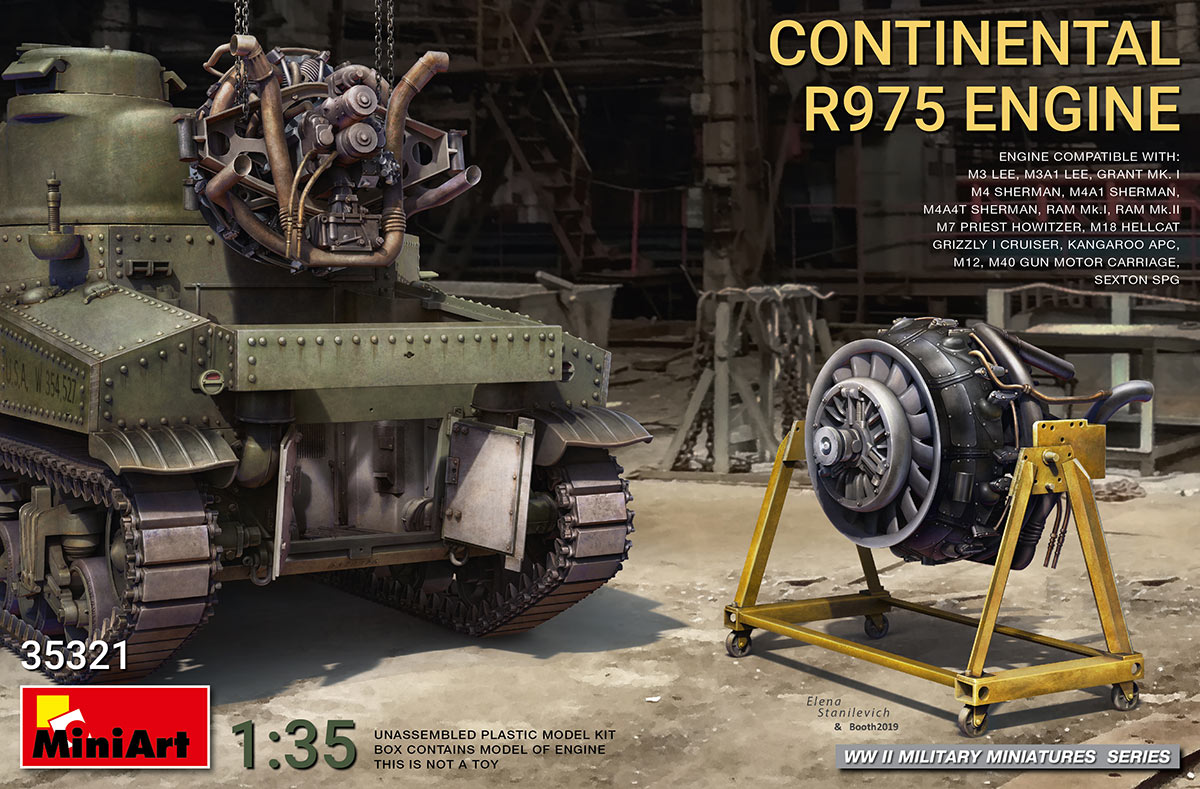 MiniArt 1:35 Continental R975 Engine MA35321