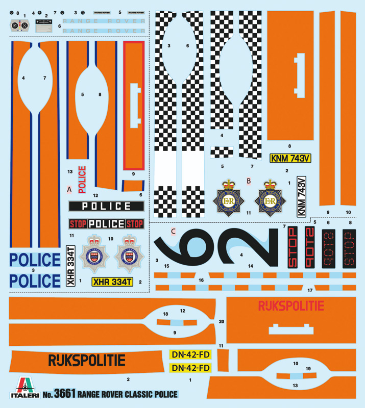 Italeri 1:24 Range Rover Police IT3661 - Afbeelding 8