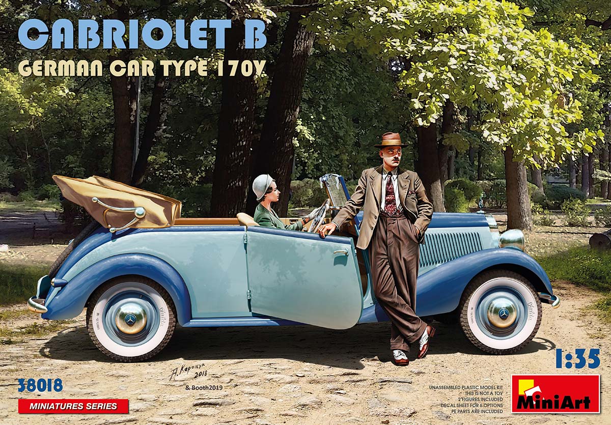 MiniArt 1:35 Cabriolet B German Car Type 170V MA38018