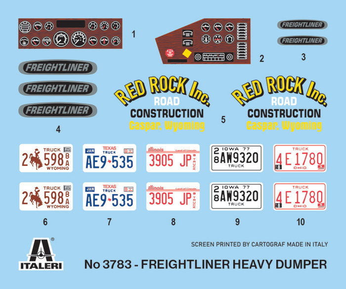 Italeri 1:24 Freightliner Heavy Dumper Truck IT3783 - Afbeelding 13