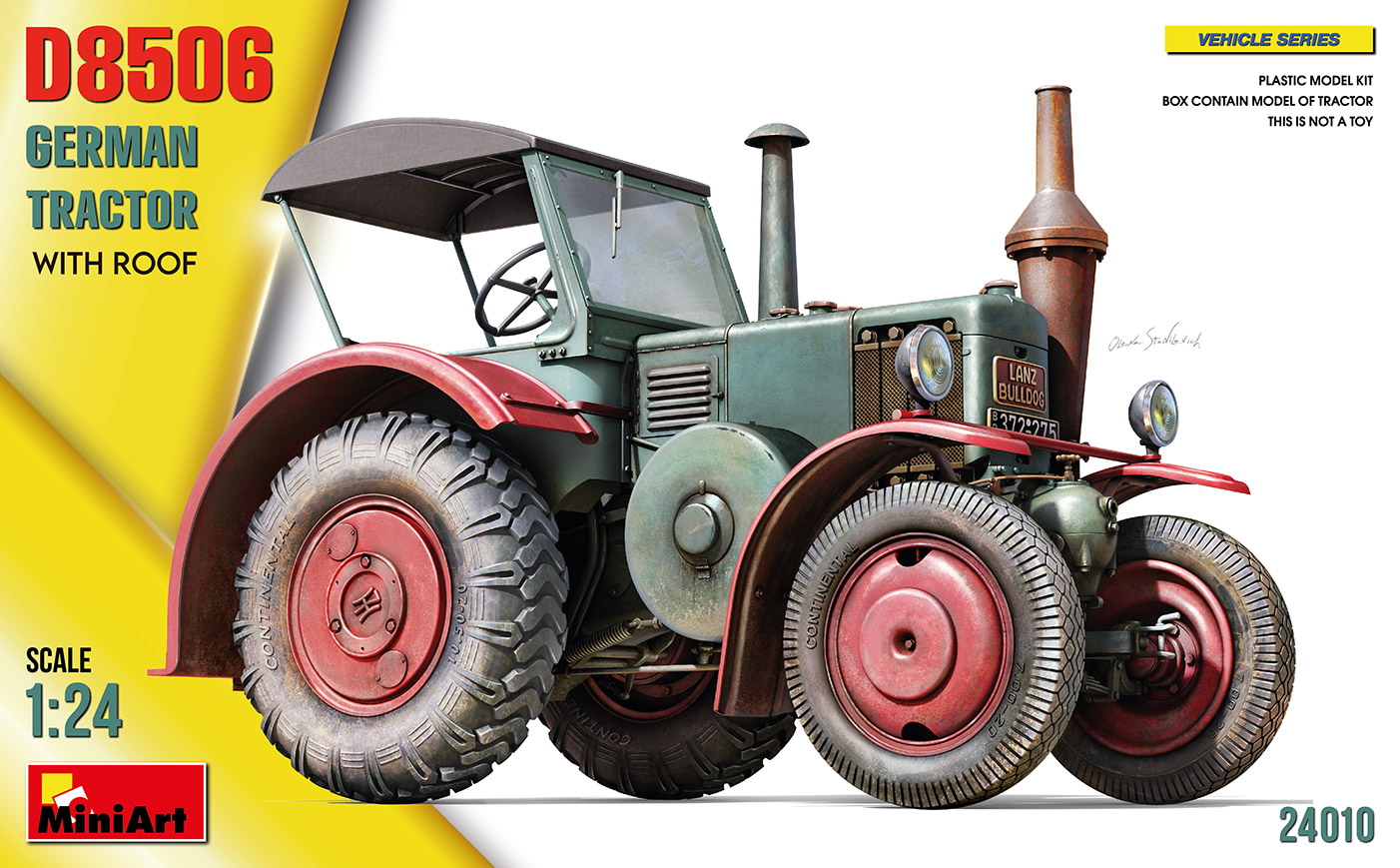 MiniArt 1:24 German Tractor D8506 Whit Roof MA24010