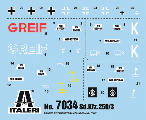 Italeri 1:72 Sd.Kfz. 250/3 IT7034 - Afbeelding 7