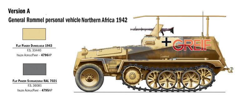 Italeri 1:72 Sd.Kfz. 250/3 IT7034 - Afbeelding 5