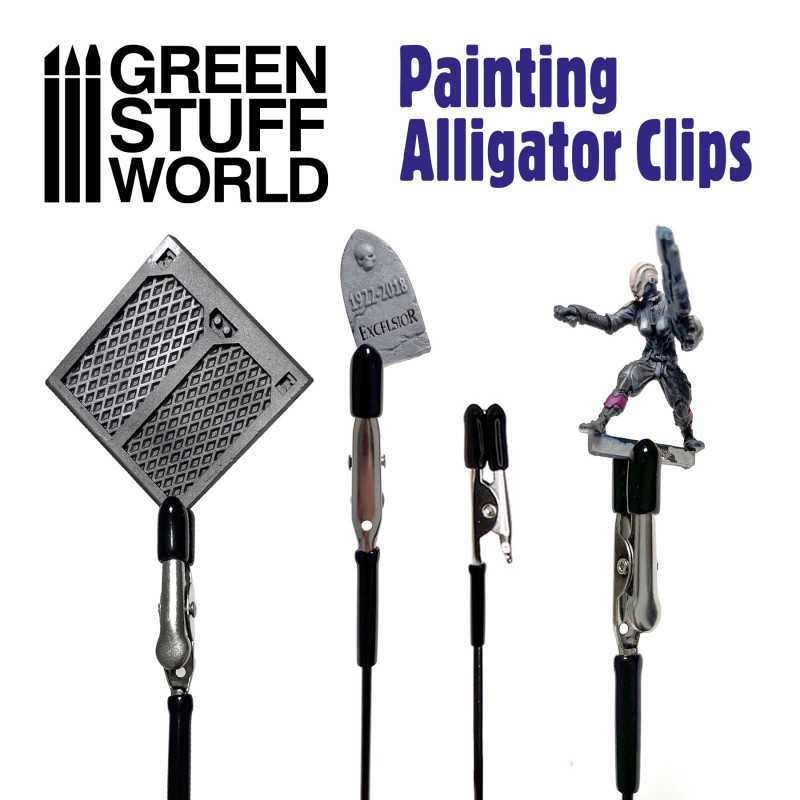 Green Stuff Painting Alligator Clips (20) GSW10463 - Afbeelding 2