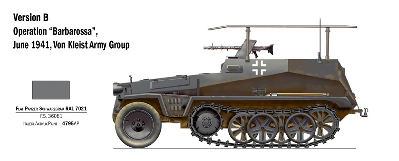 Italeri 1:72 Sd.Kfz. 250/3 IT7034 - Afbeelding 4