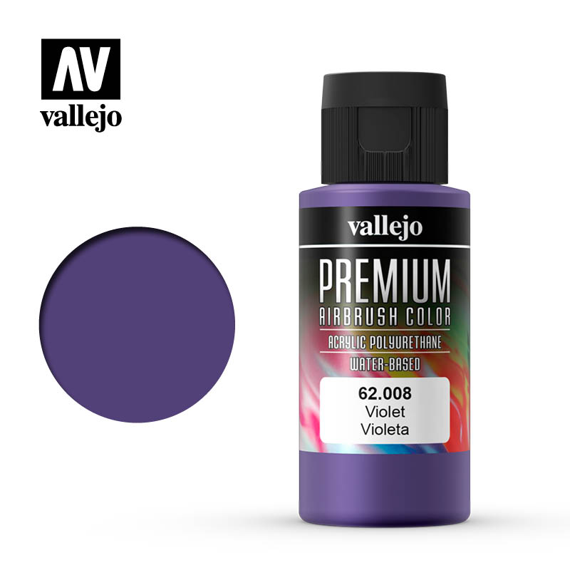Vallejo Premium Airbrush Color Violet 60ml VAL62.008