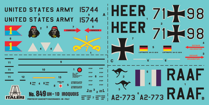 Italeri 1:48 Bell UH-1D Iroquois IT849 - Afbeelding 7