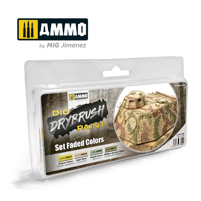 Ammo Mig Drybrush Set Faded Colors MIG7306
