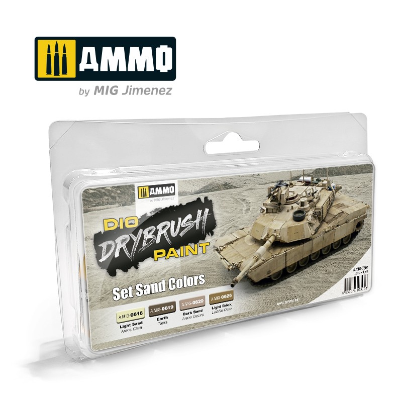 Ammo Mig Drybrush Set Sand Colors MIG7304