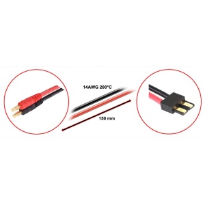 Absima Charging Cable 4mm Bullit Plug fot Traxxas 150mm     AB3040036