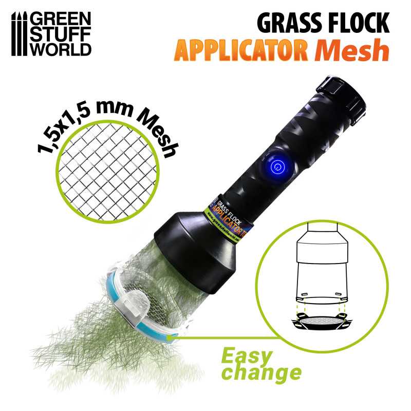 Green Stuff Grass Flock Applicator Mesh 1-2mm GSW3661 - Afbeelding 2