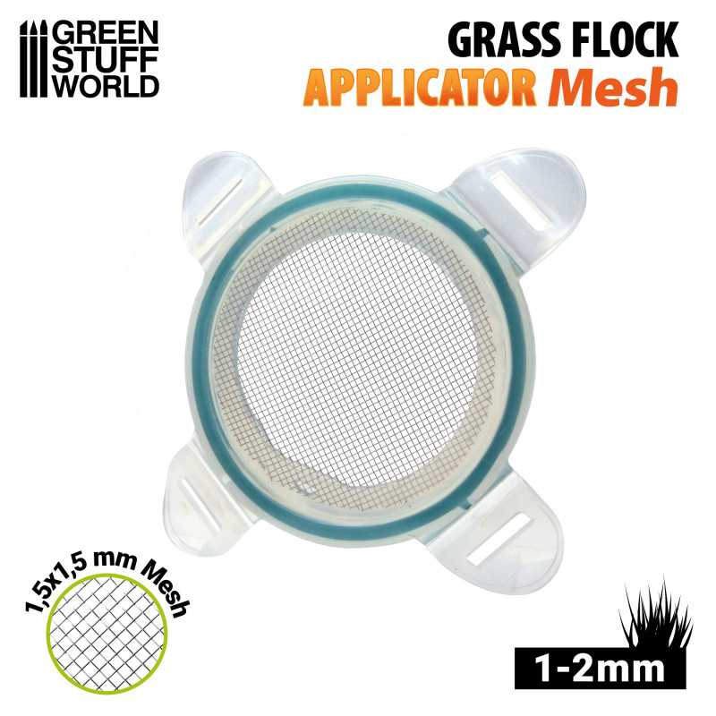 Green Stuff Grass Flock Applicator Mesh 1-2mm GSW3661